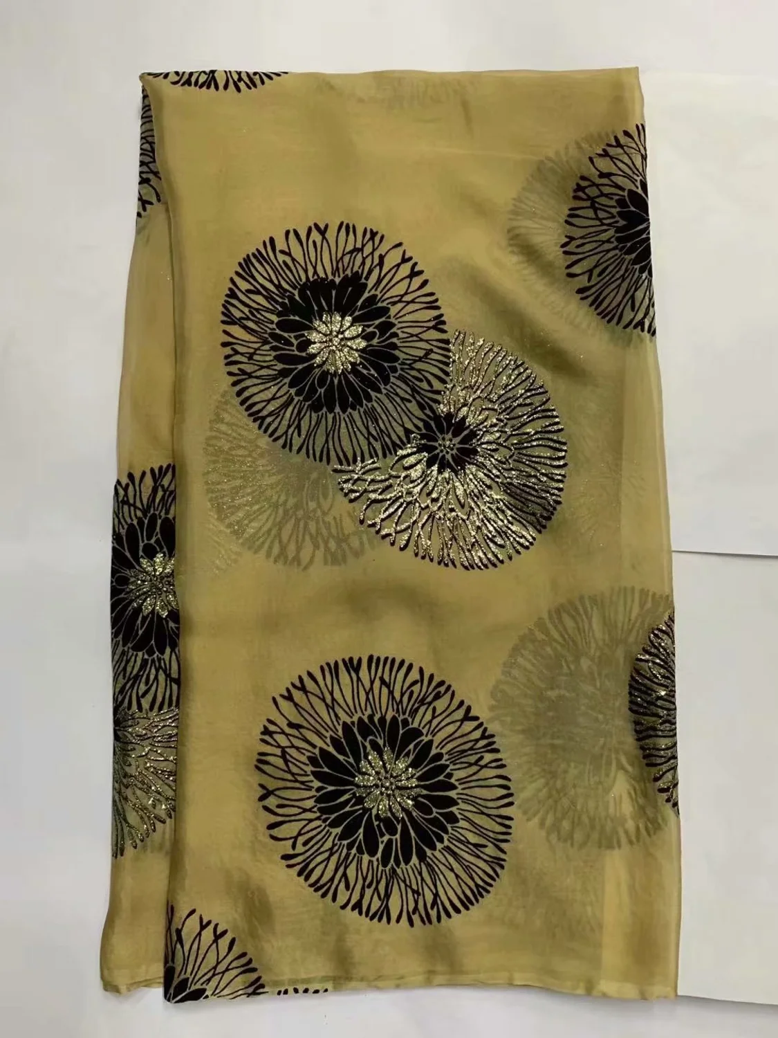 Европа Мода 100% чистый шелк тутового шелкопряда шифоновая ткань шелковая с