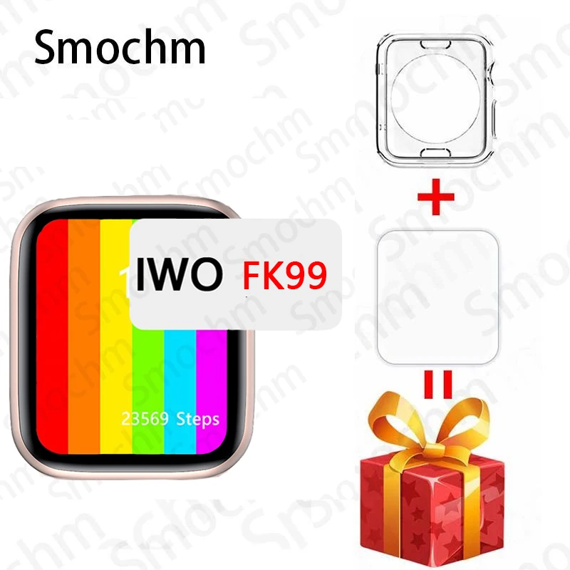 

Smochm IWO FK99 Smart Watch 44mm 1.78 inch Infinite Screen Waterproof Temperature Blood Pressure for iOS Androd PK W26 W46 IWO13