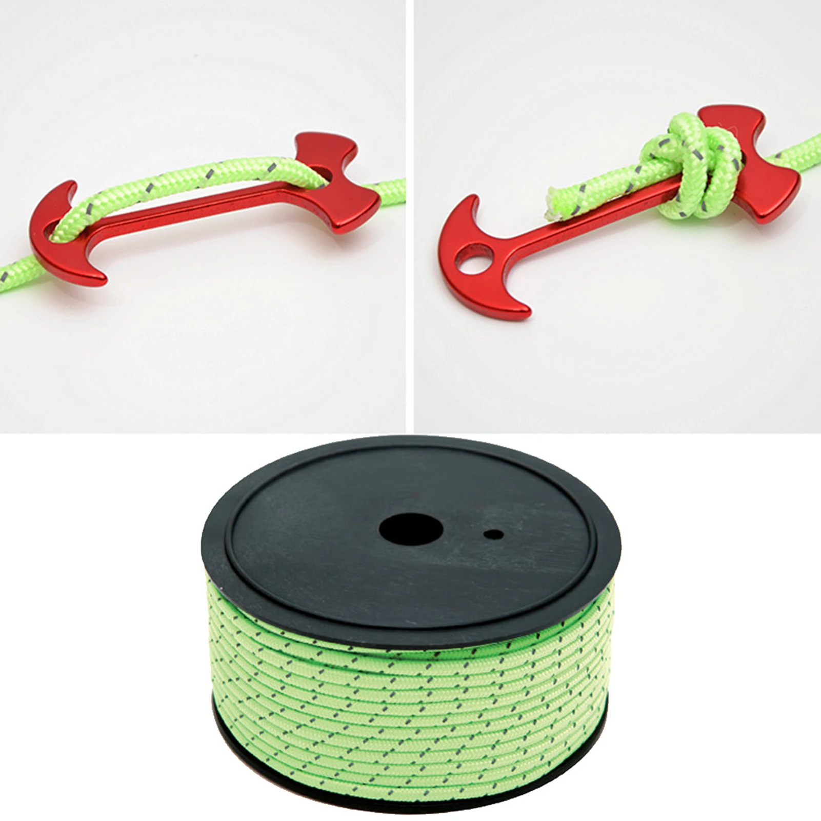 

Outdoor Sports Hiking 50m 5mm Reflective Camping Tent Rope Cord Accessories