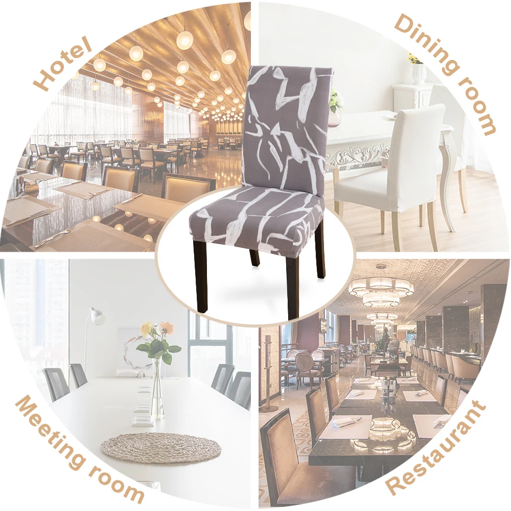 Чехол для кресла спандекс с геометрическим узором съемный моющийся эластичный