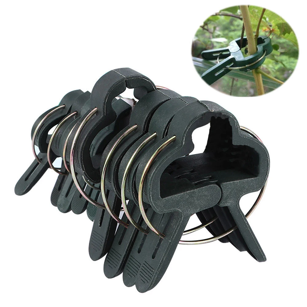 

8Pcs/Set Reusable Grafting Clips Greenhouse Clamp Stand Plastic Plant Clip Fastener Bracket Fixed Seed Stem Support Plant Clip