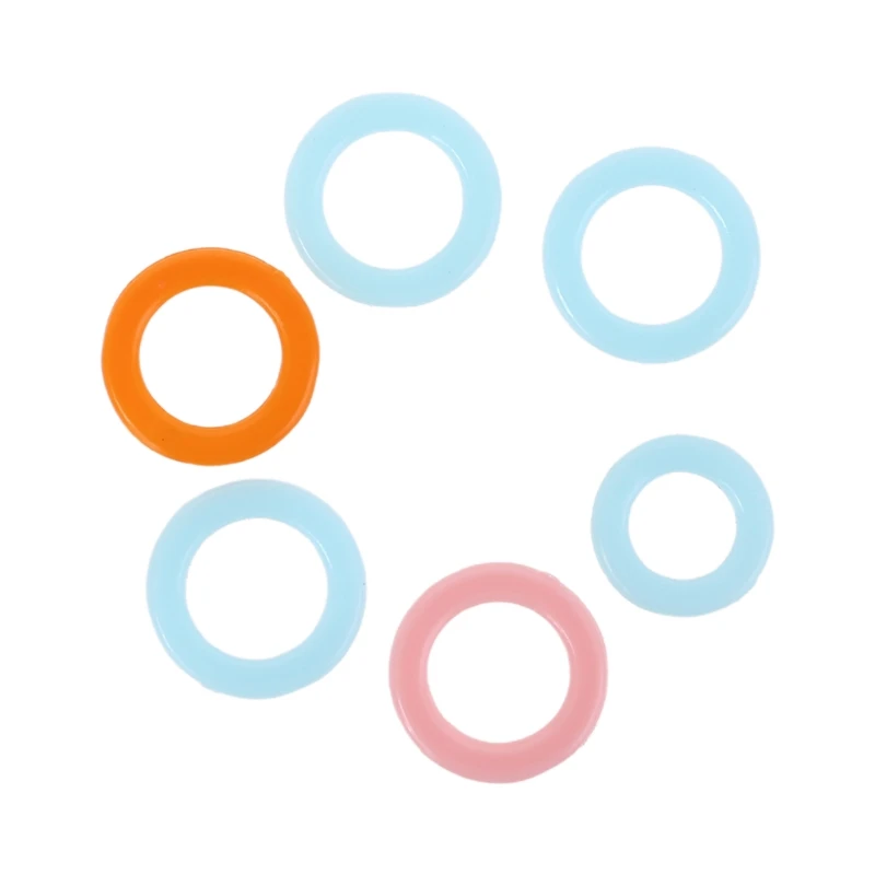 HX5F 300 шт Круглые вязаные Вязание маркировки кольцо круги маркеры крючком вышивка