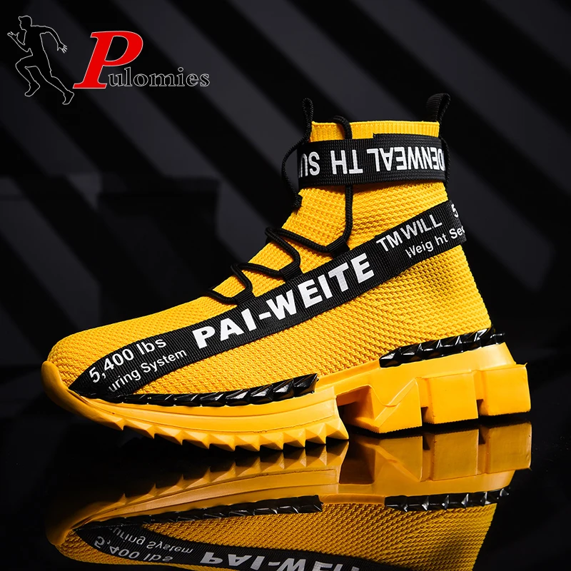 

NEW Men Casual Shoes High-cut Platform Men Sneakers Ankle Boots breathable Mesh Shoes Men Sport Shoes Walking Shoes Couple Shoes
