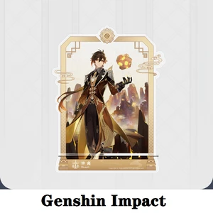 zhong li accessories game genshin impact rock king cosplay diy acrylic statue anime phone stand project prop figure xmas gift free global shipping