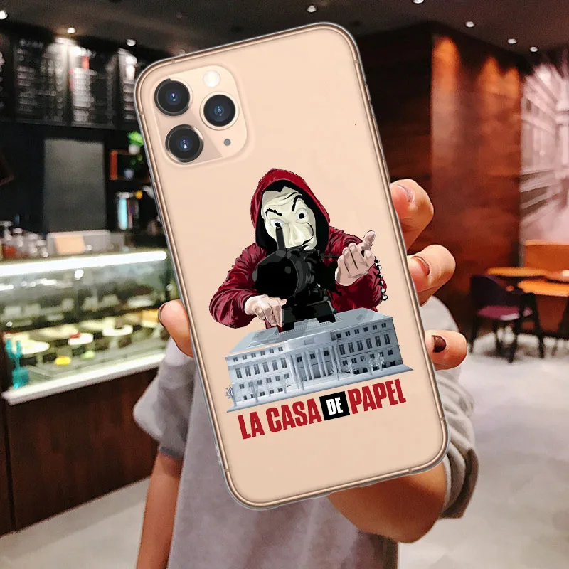Чехол для iPhone X 10 SE 6S 6 7 8 Plus XS MAX XR Испания ТВ La Casa de papel мягкий чехол 11 Pro Max | Мобильные