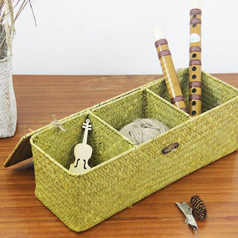 Горячая новинка 3 сетки корзины для хранения с крышкой Винтажные Ювелирные