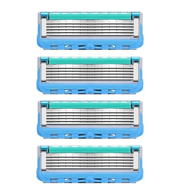 4 шт./лот бритва кассета с лезвиями бритвенное лезвие для мужчин лицо Gillettee Fusione