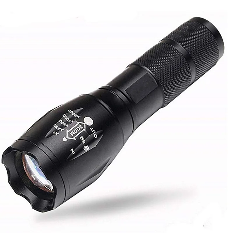 

Five-speed Glare T6 Glare Rechargeable Led Telescopic Zoom L2 Flashlight Camping Outside Multiple Gears