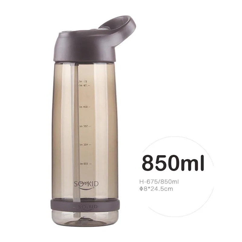 850ml M Coffee 550 мл, пластиковая чашка для кормления детей, BPA, детская бутылка с соломинкой, поилка, герметичный стакан, портативная, обучающая Питьевая чашка - Цвет: 850ml M Coffee