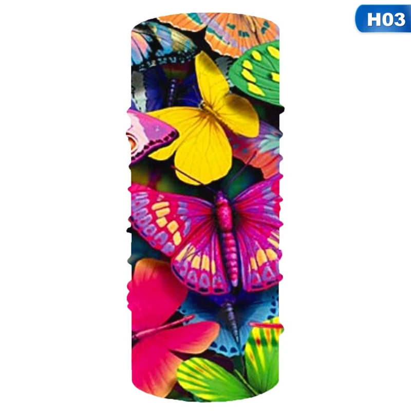 

Face Mask Printed Colourful Flower Butterfly Half Scarf Bandana Face Cover Biker Gaiter Neck Cover Headband Camping Outdoor