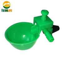 10 50 sets green chicken waterer automatic drinking bowl for chicken coop quail poultry chicken fowl drinker farm drinking cups