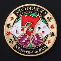 casino monaco good luck color gold coin digital 7 wish coin commemorative coin collection coin challenge coin