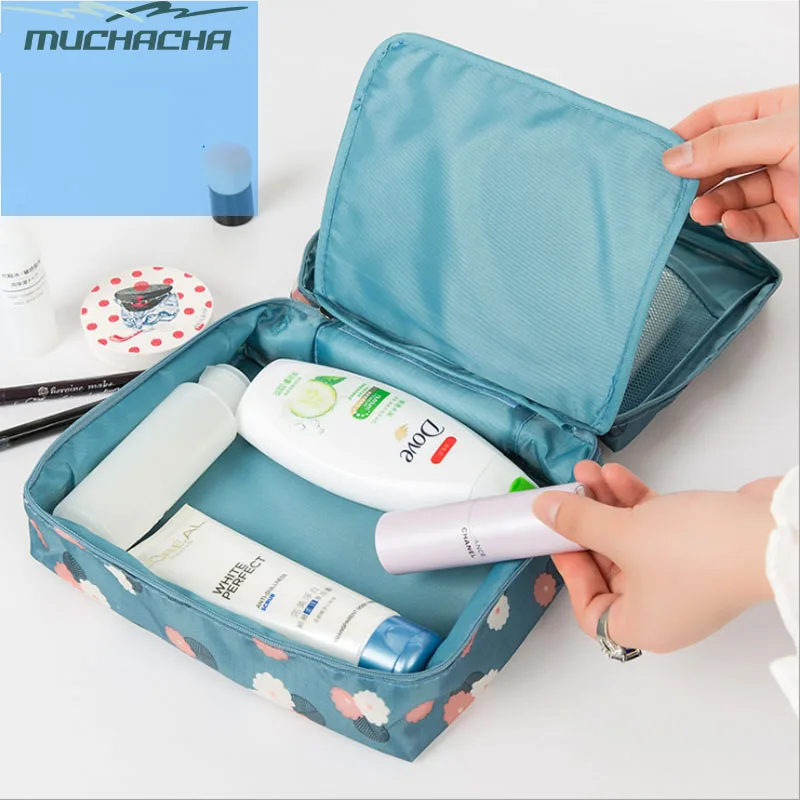 Прямая поставка квадратная портативная косметичка модная многофункциональная