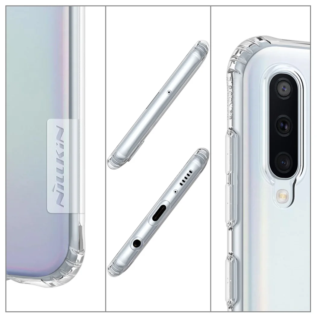 For Samsung Galaxy A50 A50S A30 A30S Case Nillkin Nature Transparent Clear Soft Silicon TPU Protector Back Cover for | Мобильные