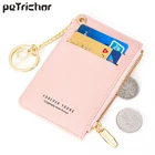 Брендовая визитница, женская мягкая кожаная сумка для ключей, маленькие кошельки, органайзер, мини-чехол для кредитных карт сумки для монет на молнии