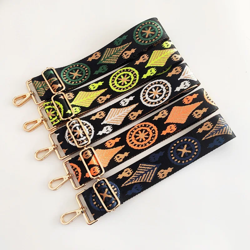 

Fashion New Nylon Luggage Wide Side Shoulder Strap One-shoulder Messenger Bag Straps Adjustable Color Printing Bag Accessories
