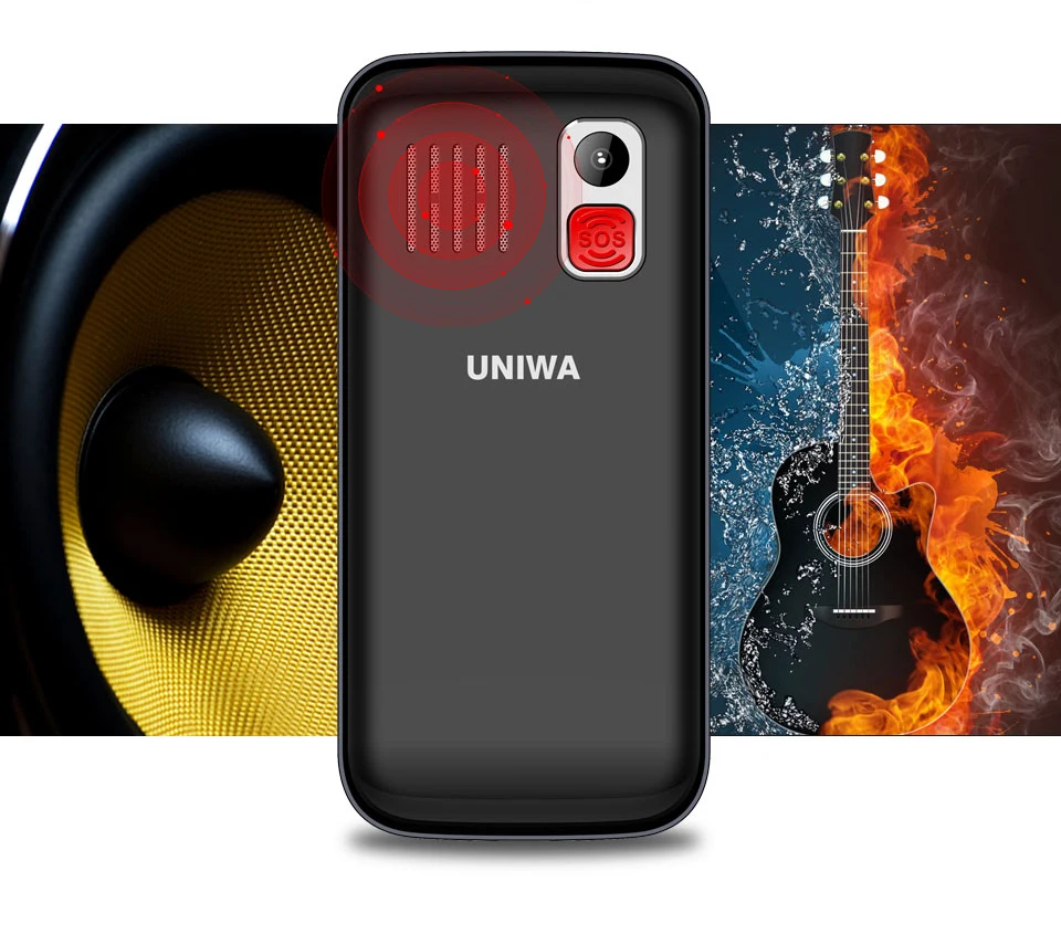 UNIWA V808G английская русская клавиатура 10 дней в режиме ожидания 3g WCDMA сильный фонарь Мобильный телефон большой SOS 3g мобильный телефон