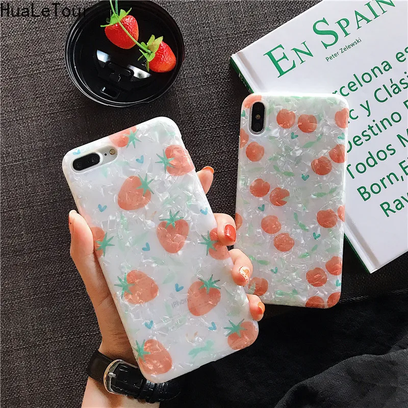 

strawberry pattern mobile phone case For iPhone 6 6s Plus 7S 8S 7 Plus 8 Plus X XS XS Max XR 11Pro 11 Pro Max Silicone soft case