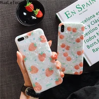 strawberry pattern mobile phone case for iphone 6 6s plus 7s 8s 7 plus 8 plus x xs xs max xr 11pro 11 pro max silicone soft case