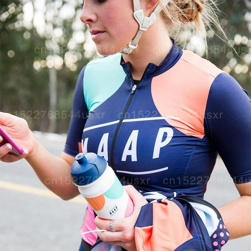 MAAP велосипедный костюм с коротким рукавом Джерси для женщин и 9D мягкий нагрудник