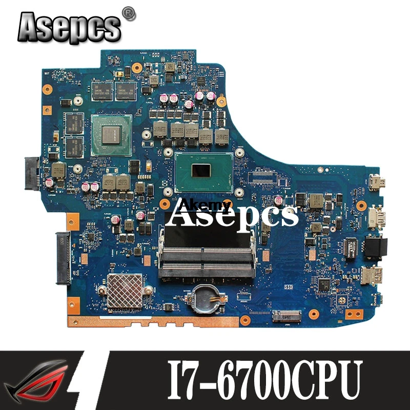 Материнская плата ROG GL752VW с I7 6700CPU материнская REV2.0/REV2.1 для For Asus GL752V GL752 FX71PRO
