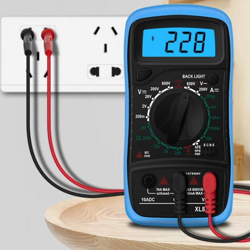 XL830L Handheld Digital Multimeter LCD Backlight Portable AC/DC Ammeter Voltmeter Ohm Voltage Tester Meter Multimetro | Инструменты