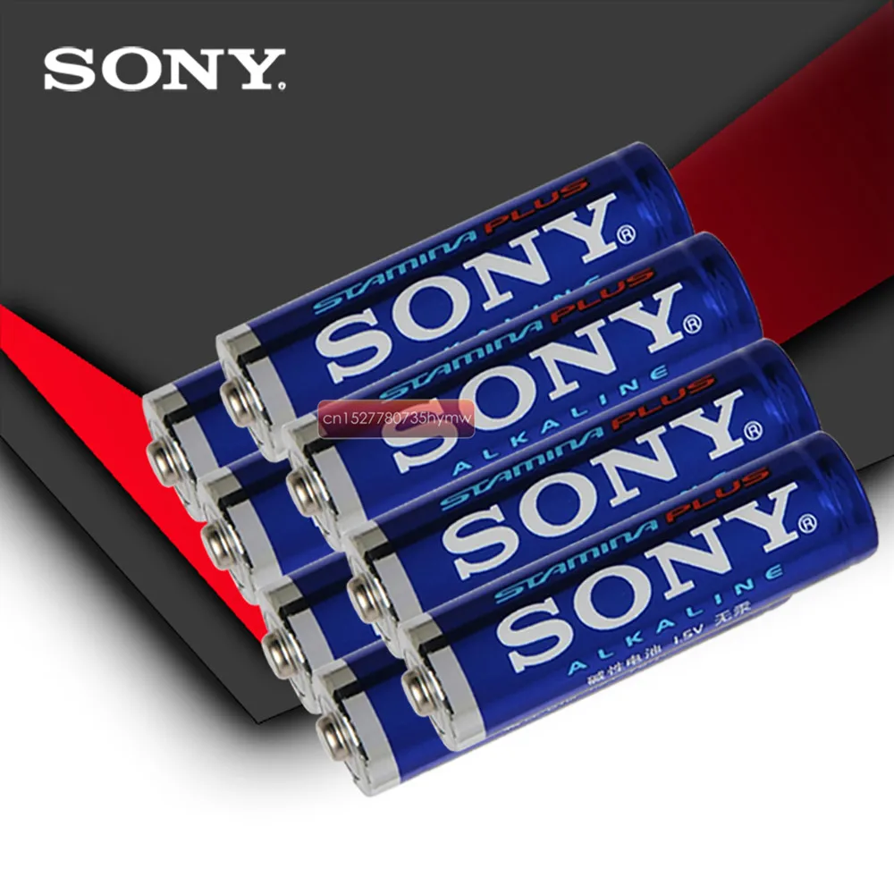 

12 шт. Sony 100% оригинал LR6 1,5 в AA батареи щелочные батареи без ртути сухая батарея для электрической игрушки фонарик часы мышь