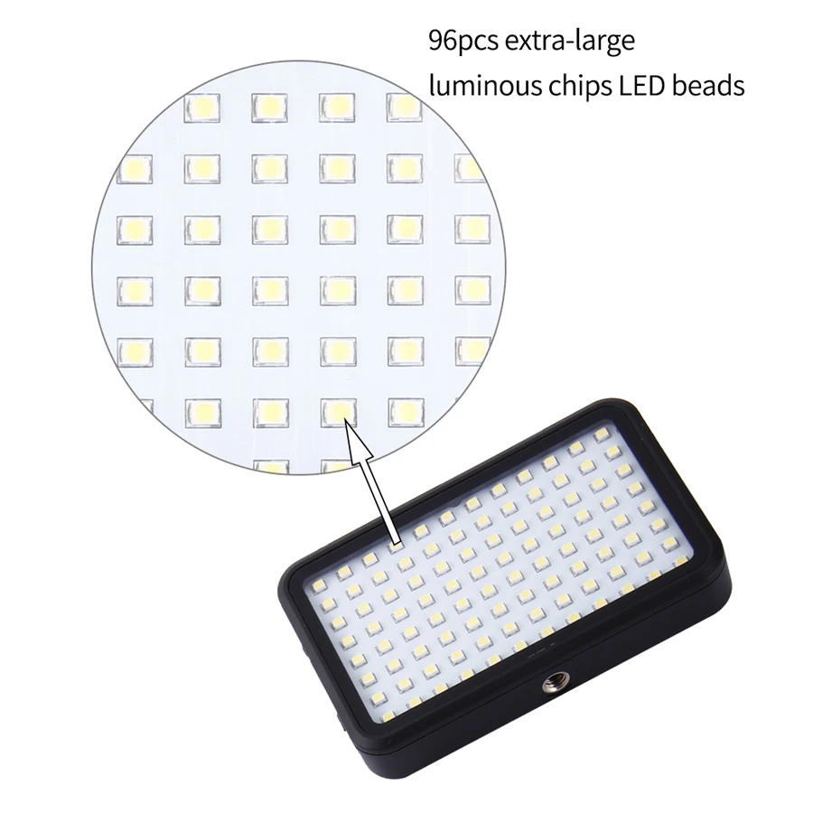 MAMEN 96 Светодиодный светильник для видеосъемки с регулируемой яркостью