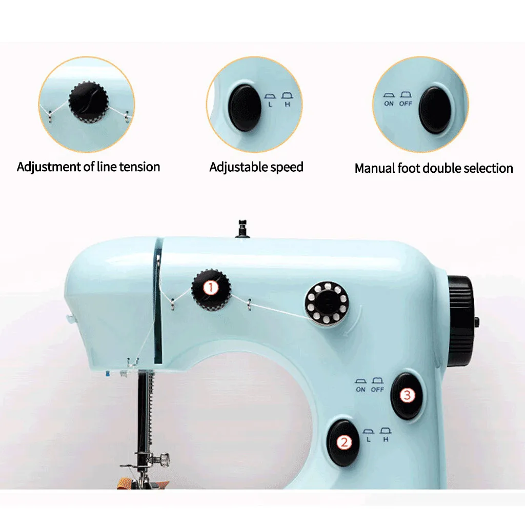 

DIY Mini Handheld Electric Mini Sewing Machine For Home Hand Machine Handheld Sewing Machine Tread Rewind Sewing Machine Z0417