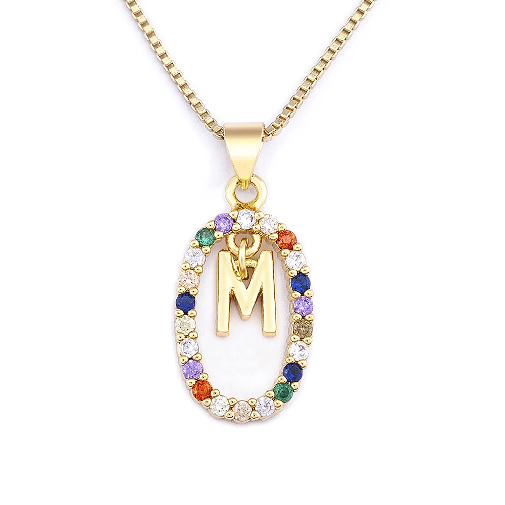 Новинка лидер продаж Длинная подвеска с буквами A - Z Initial M S C K цепочка A-Z ожерелье