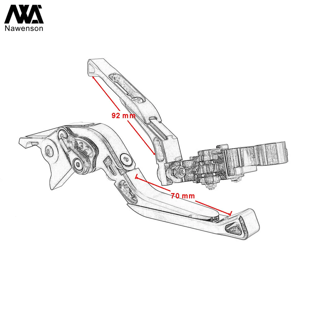 Складные Выдвижные рычаги сцепления для Honda NC700 S/X 2012-2013 VTX1300 2003-2008 CB919 2002-2007 |