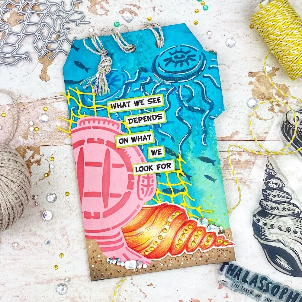 

Mermaid Octopus Diver Flower Cutting Dies and Stamps Scrapbook Dariy Decoration Stencil Embossing Template Diy Greeting Card New