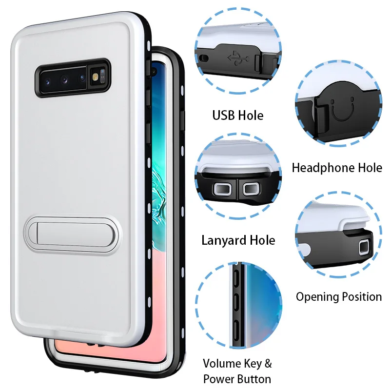 Водонепроницаемый Чехол IP68 для телефона Samsung Galaxy S10 Plus S9 S8 Note 8 9 настоящий