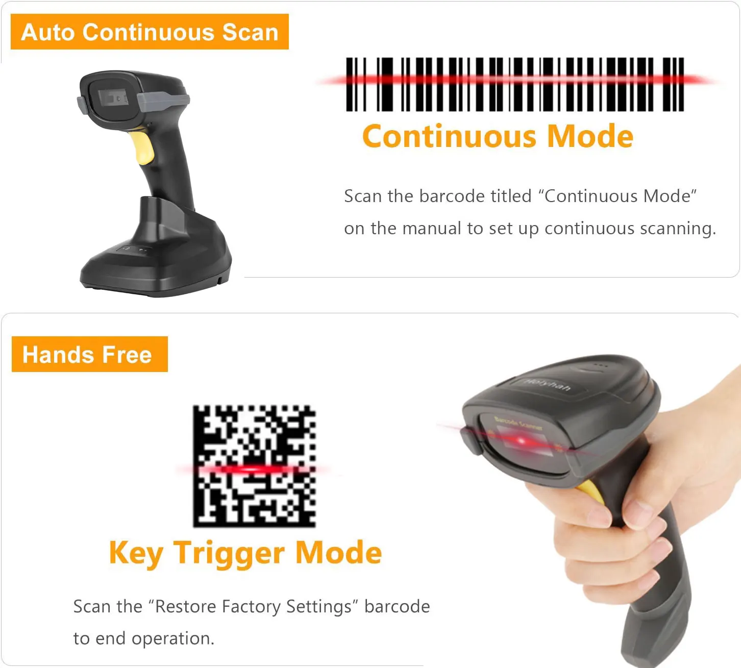 

A60D Handheld Wireless Barcode Scanner And A66D Bluetooth 1D/2D QR Bar Code Reader PDF417 for Mobile IOS Android IPAD