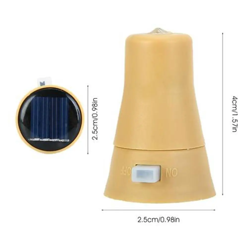 10led 20led Солнечная пробковая гирлянда для использования вне помещения Водонепроницаемая медная проволочная струнная лампа праздничное Рождественское украшение струнная лампа