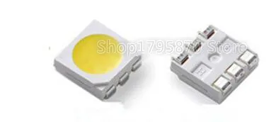 

100pcs SMD PLCC-6 5050 Led, Ultra Bright White Led Diode