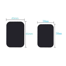 100pcs 45x65mm 38x50cm Black Metal Plate disk iron sheet Scratch-proof Magnet Phone Holder For Magnetic Car Phone Stand holders