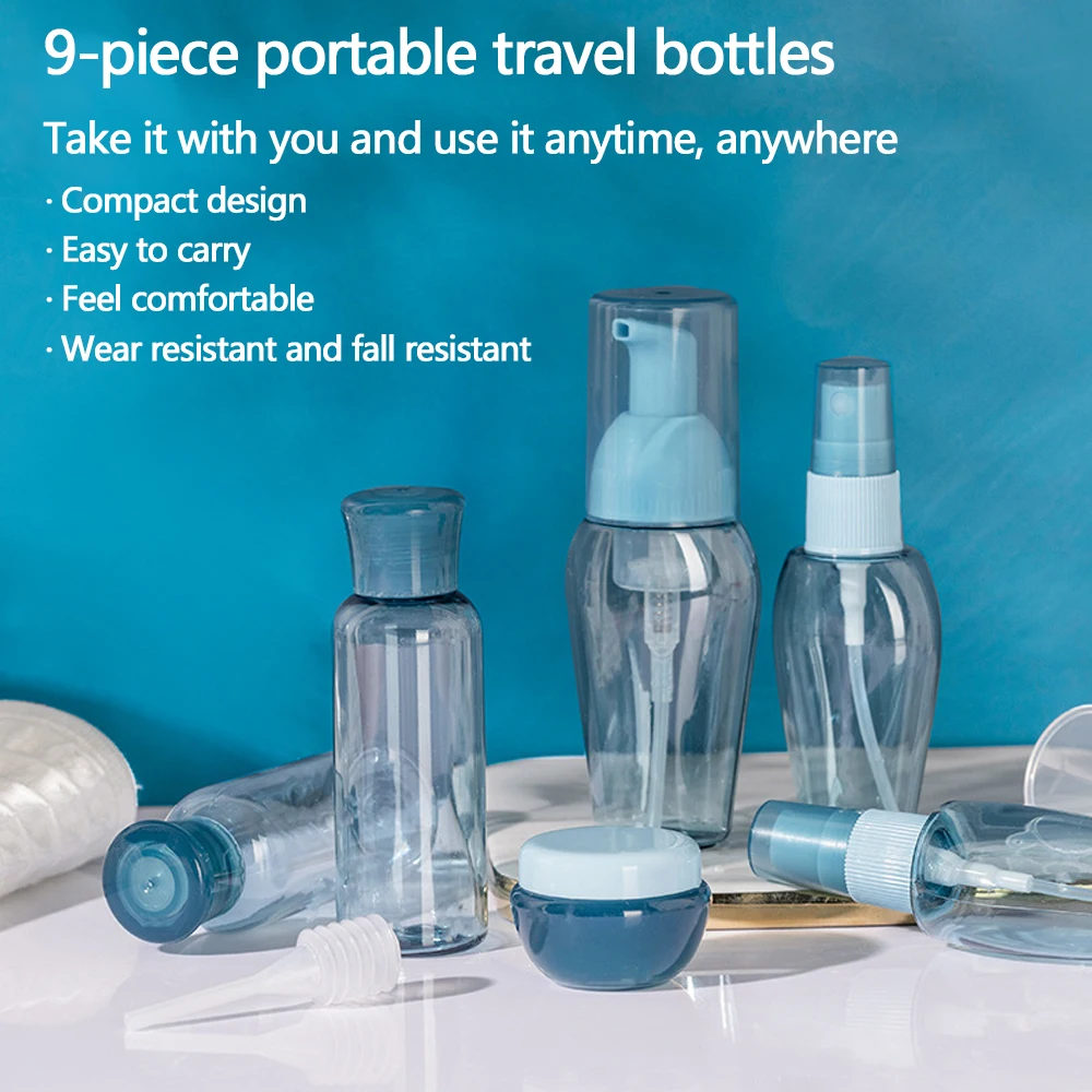 

Travel plastic Storage Container Storage Bottle Set Toiletry Bag Cosmetic Spray Bottle Health and Safety Storage Tank