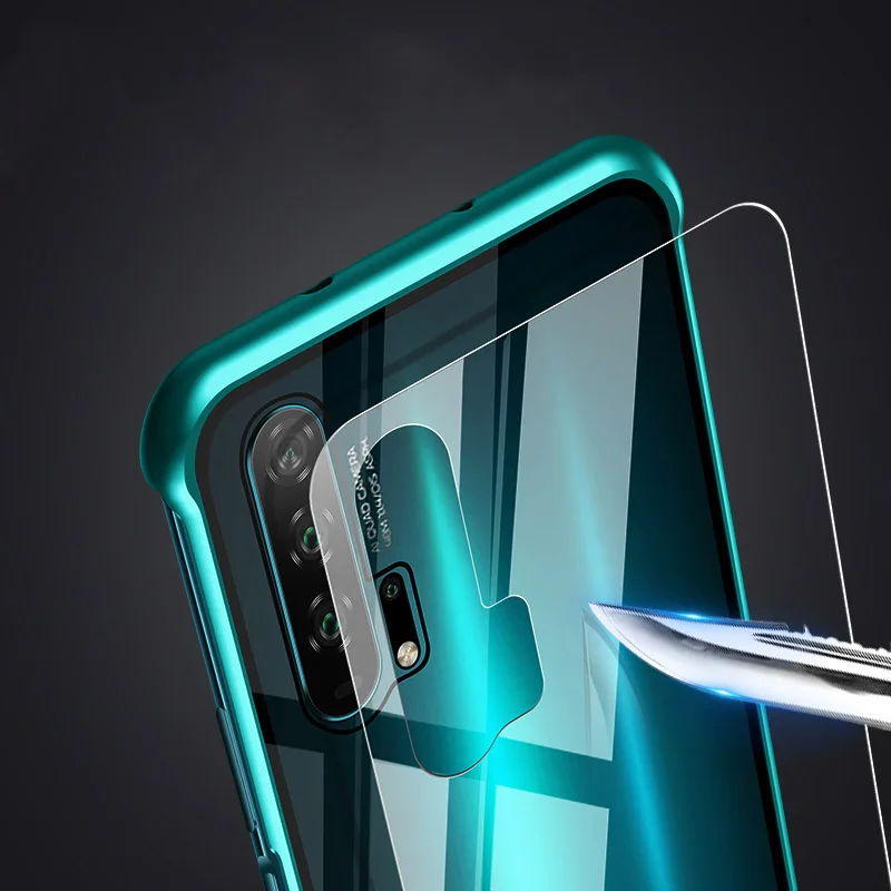 R-just Borderless серия металлический каркас чехол для телефона huawei Honor 20 защитный чехол стеклянная задняя крышка Чехлы для huawei Honor 20 Pro