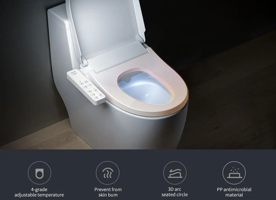 Xiao mi Smart сиденье для унитаза умывальник удлиненная электрическая Крышка для биде интеллектуальная крышка для унитаза для Xiaomi mi умный дом