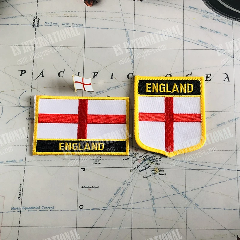 Национальный флаг Англии значки чехол для телефона на руку заплаты вышивки и