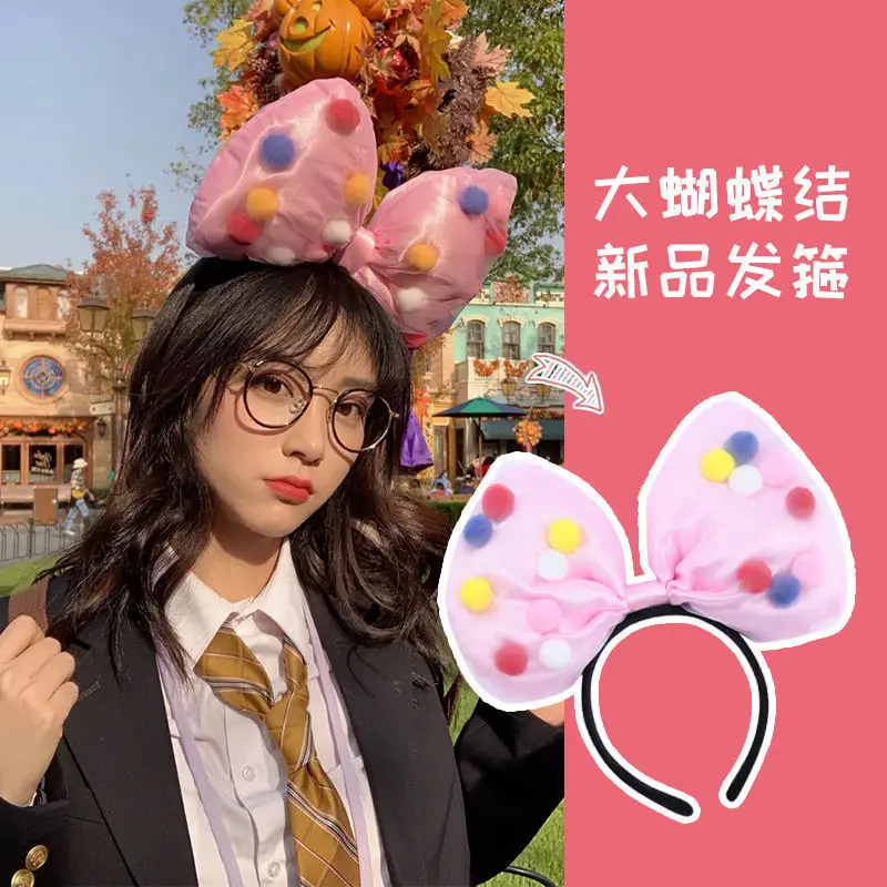 

Disney Fugitive Princess Hairband Cute Bow Hairpin Girl Wild Outing Simple Hairpin Headband Fashion Accessories