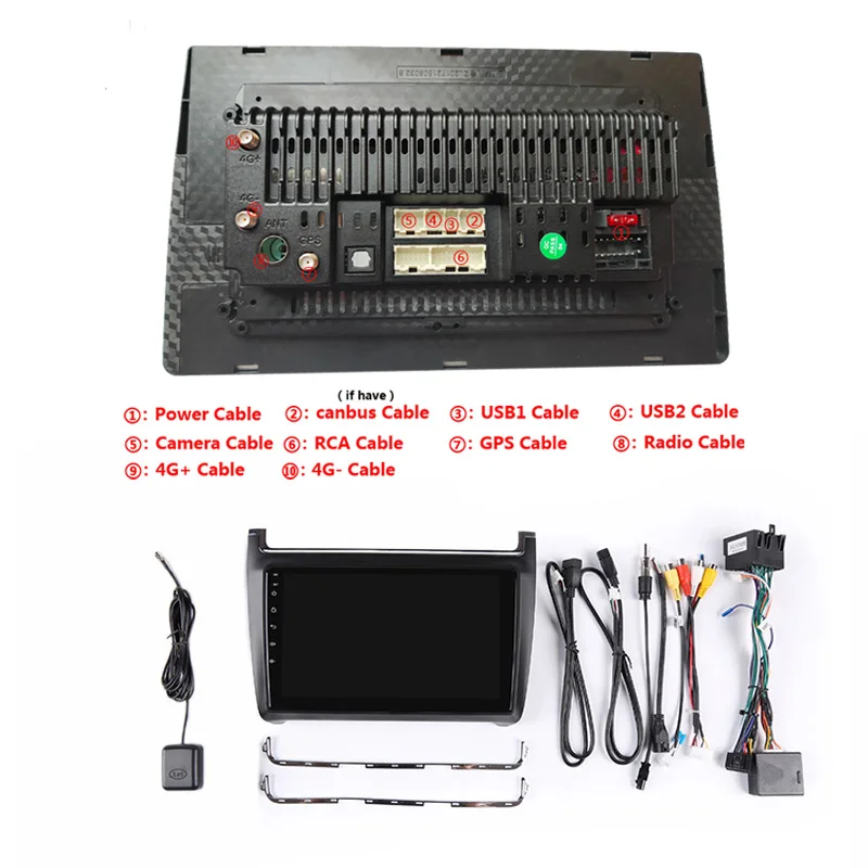 Автомобильный мультимедийный плеер 10 1 &quot Android DVD GPS для vw polo 2011 2012 2013 2014 2015 2016 аудио