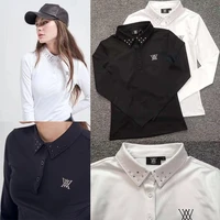 new autumn golf womens long sleeved t shirt ladies shirt quick drying breathable sports polo shirt golf wear