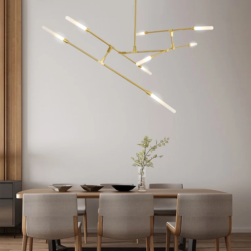 

Современная минималистская светодиодная люстра в скандинавском стиле, в виде дерева, для гостиной