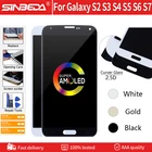 Качество AAA для SAMSUNG Galaxy S7 S6 S5 S4 S3 S2 ЖК-дисплей сенсорный экран супер AMOLED дигитайзер сборка запасные части бесплатный инструмент