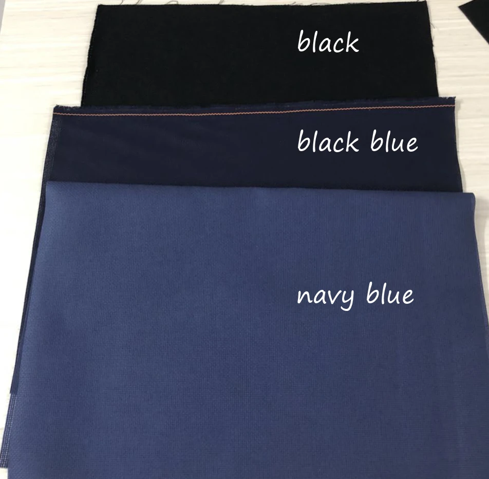 Высшее качество 14ST 14CT Aida холст для вышивки крестиком темно-синий черный синий