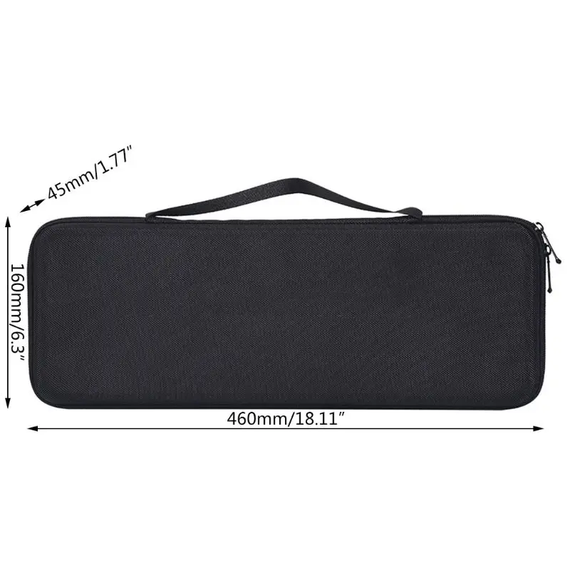 

Protable EVA Hard Storage Case Waterproof Protective Bag Box for Logitech-MX Keys Advanced Wireless Illuminated Keyboard N1HD