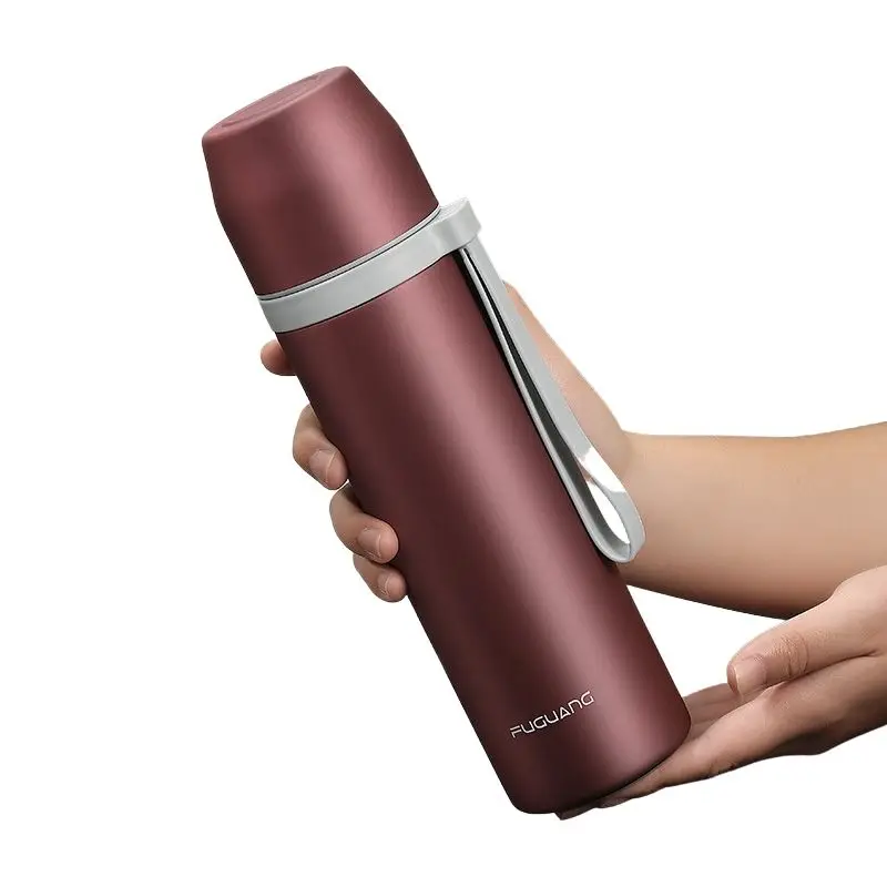 

Camping Survival Water Bottles Stainless Steel Portable Water Bottle Reusable Black Gymnasium Wasserflasche Water Bottles LG50SH