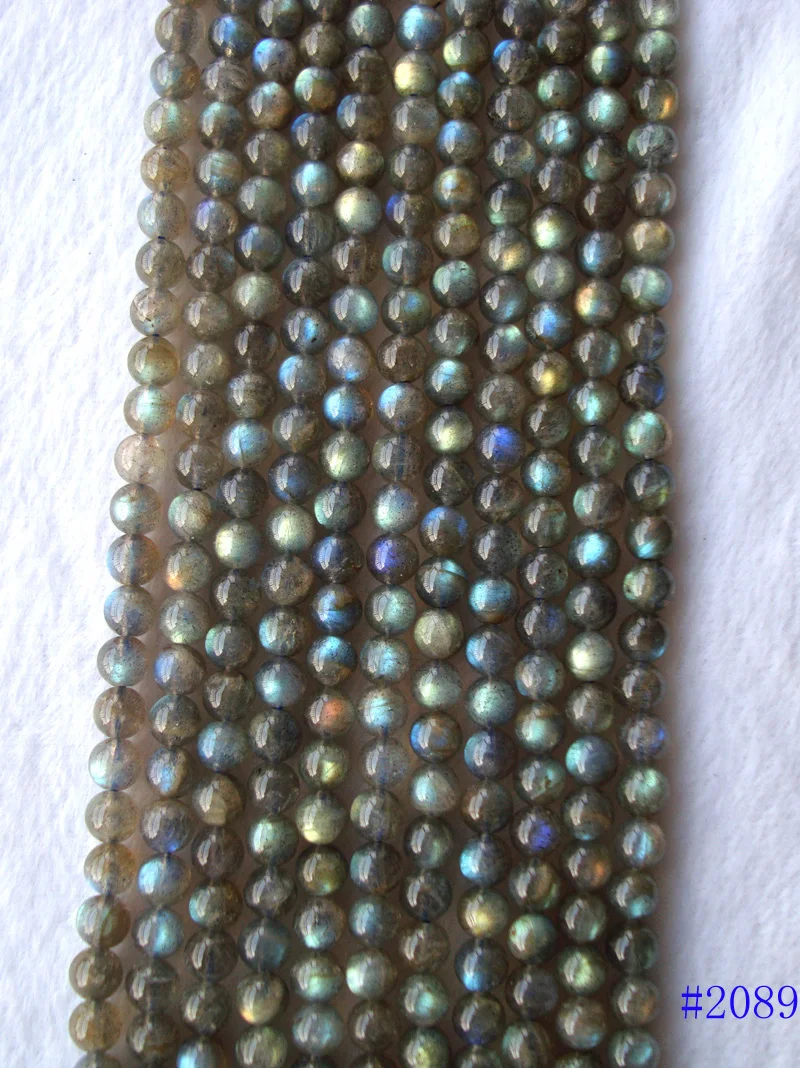 Круглые Бусины Из Натурального Лабрадорита 7 мм незакрепленные бусины для